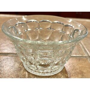 Vintage Indiana Glass Mayonnaise Bowl Constellation Pattern